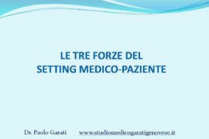 Il setting medico-paziente e le tre forze